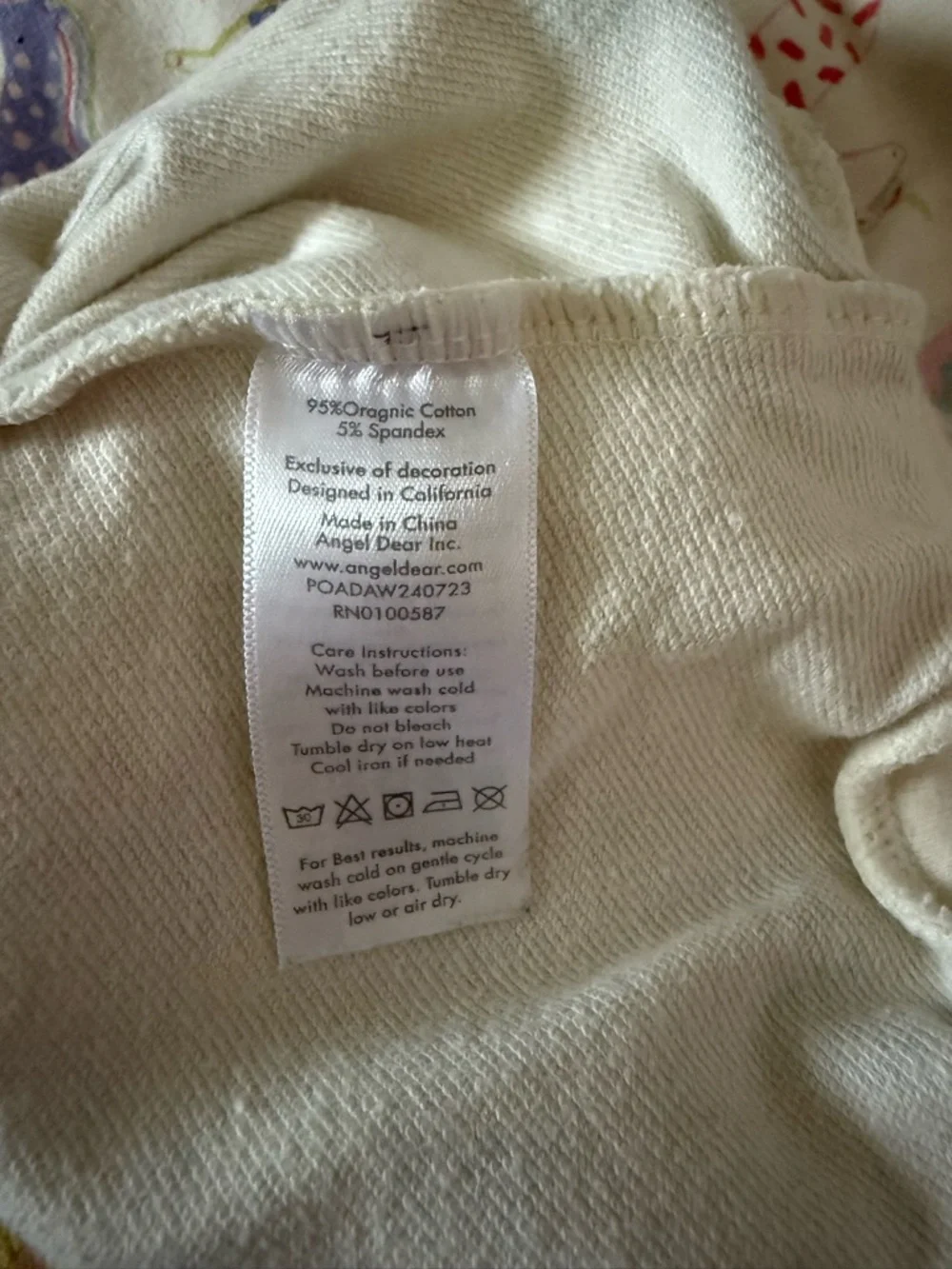 Angel Dear Lavender Ribbed Baby Leggings